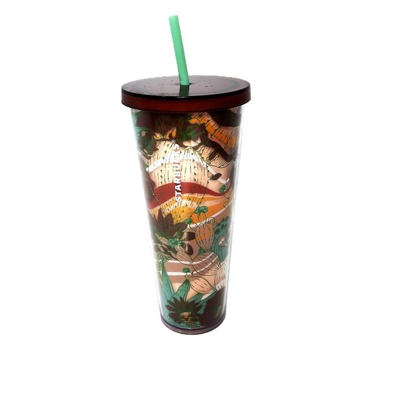 Starbucks Terracotta Tumbler Desert Cactus Cold Summer Venti 24oz - Picture 1 of 9